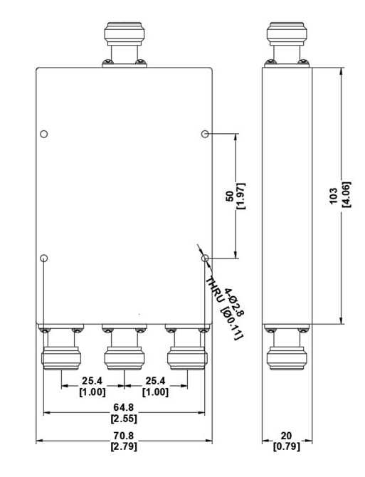 Разветвитель PicoCoupler 1/3 - 698/6000 МГц