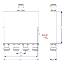 Разветвитель PicoCoupler 1/4 - 698/6000 МГц