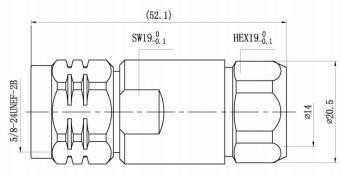 Разъем NM-1/2" SF 0