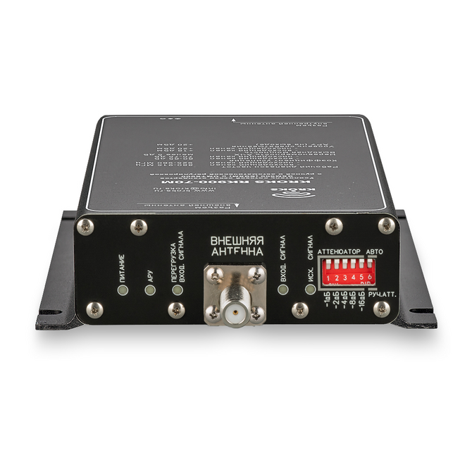 Репитер GSM900, UMTS900, LTE900 сигналов 900 МГц 70 дБ KROKS RK900-70M 3
