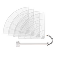 KNA27-1700/4200P - параболическая 4G/5G MIMO антенна 27 дБи, сборная 4