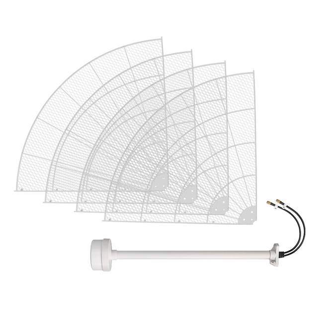 KNA27-1700/4200P - параболическая 4G/5G MIMO антенна 27 дБи, сборная 3